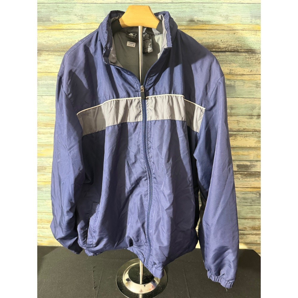 Starter Windbreaker Jacket XL Blue EUC Y2K Colorblock Mesh Lined RM30201A
